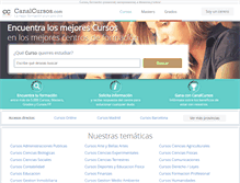 Tablet Screenshot of canalcursos.com